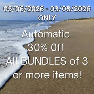 Automatic 30% off Bundles of 3 or More Items.